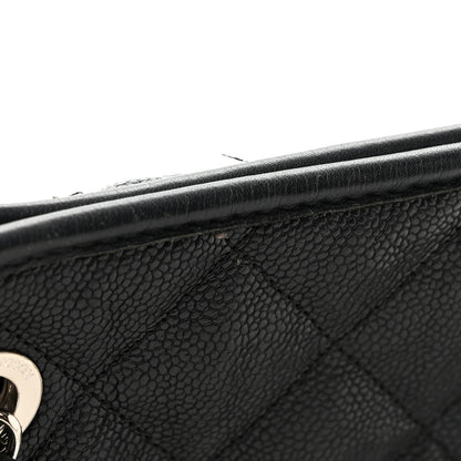 Chanel Caviar Quilted Small French Riviera Tote Black 11 of 13