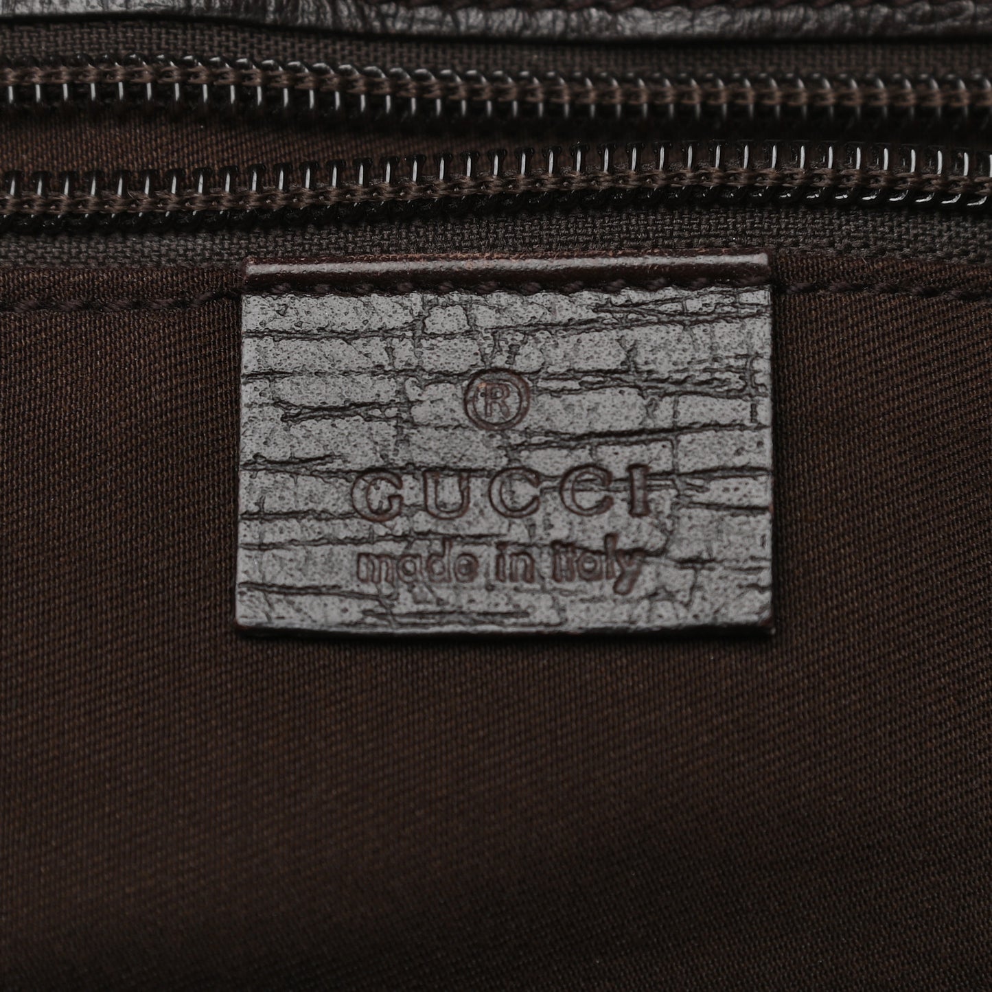 GG Plus Monogram Small Vertical Tote Dark Brown