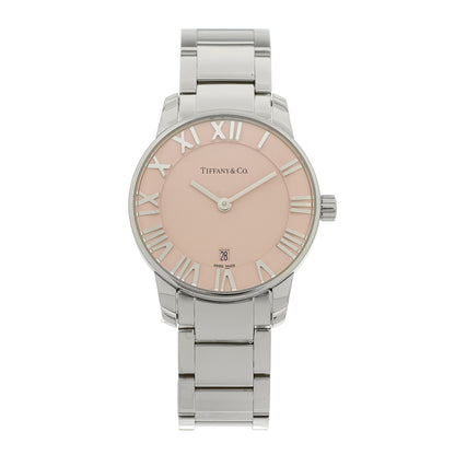 Tiffany Stainless Steel 29mm Atlas 2-Hand Quartz Watch Pink 1 of 5
