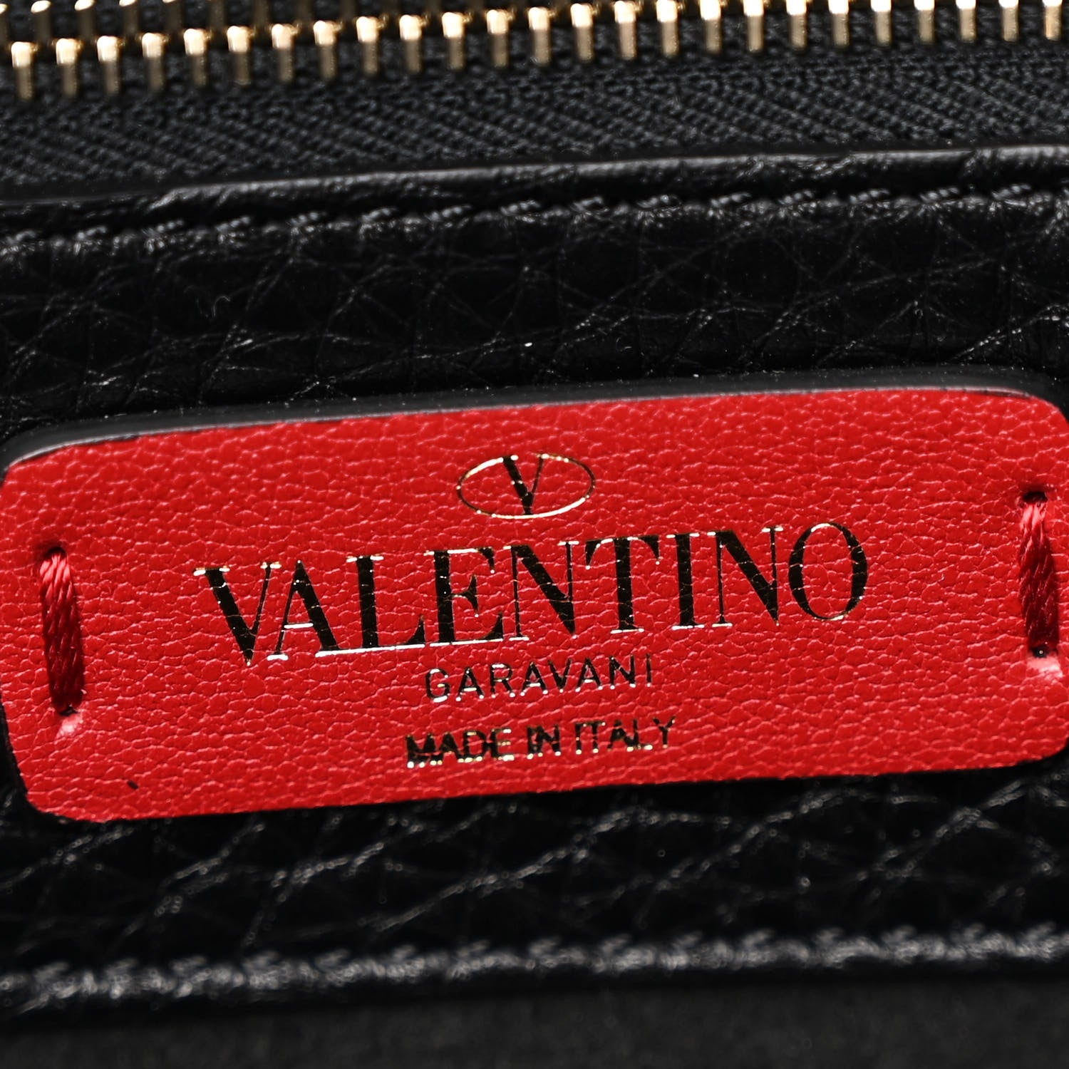 Valentino Garavani Grained Calfskin Rockstud Shoulder Tote Black 6 of 10