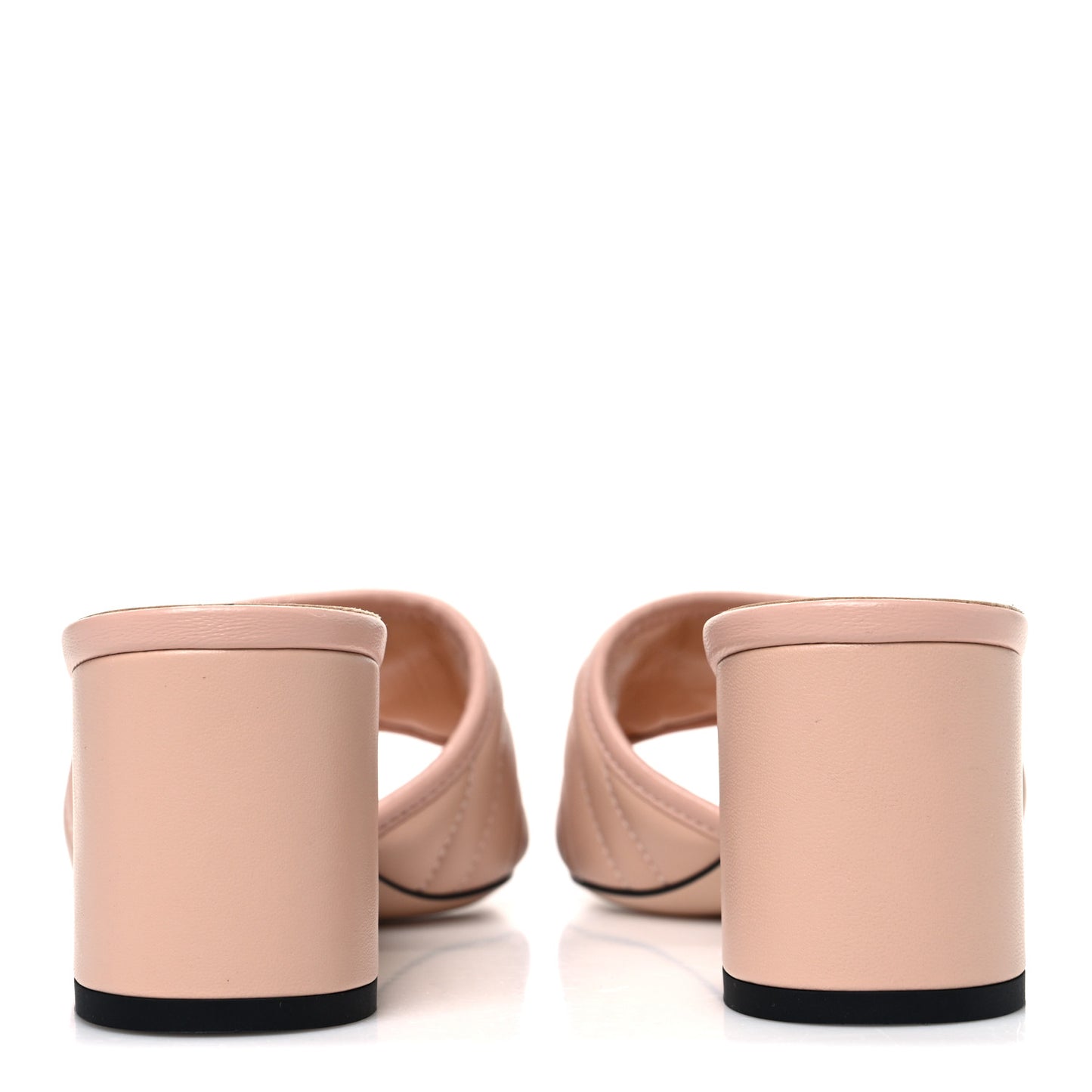Nappa Matelasse GG Marmont 55mm Slide Sandals 40 Skin Rose
