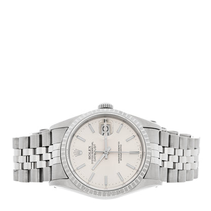 Rolex Stainless Steel 36mm Oyster Perpetual Datejust Watch Silver 16220 2 of 4