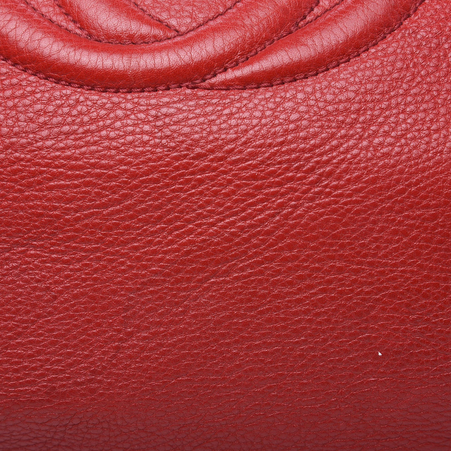 Gucci Pebbled Calfskin Large Soho Hobo Red 9 of 11