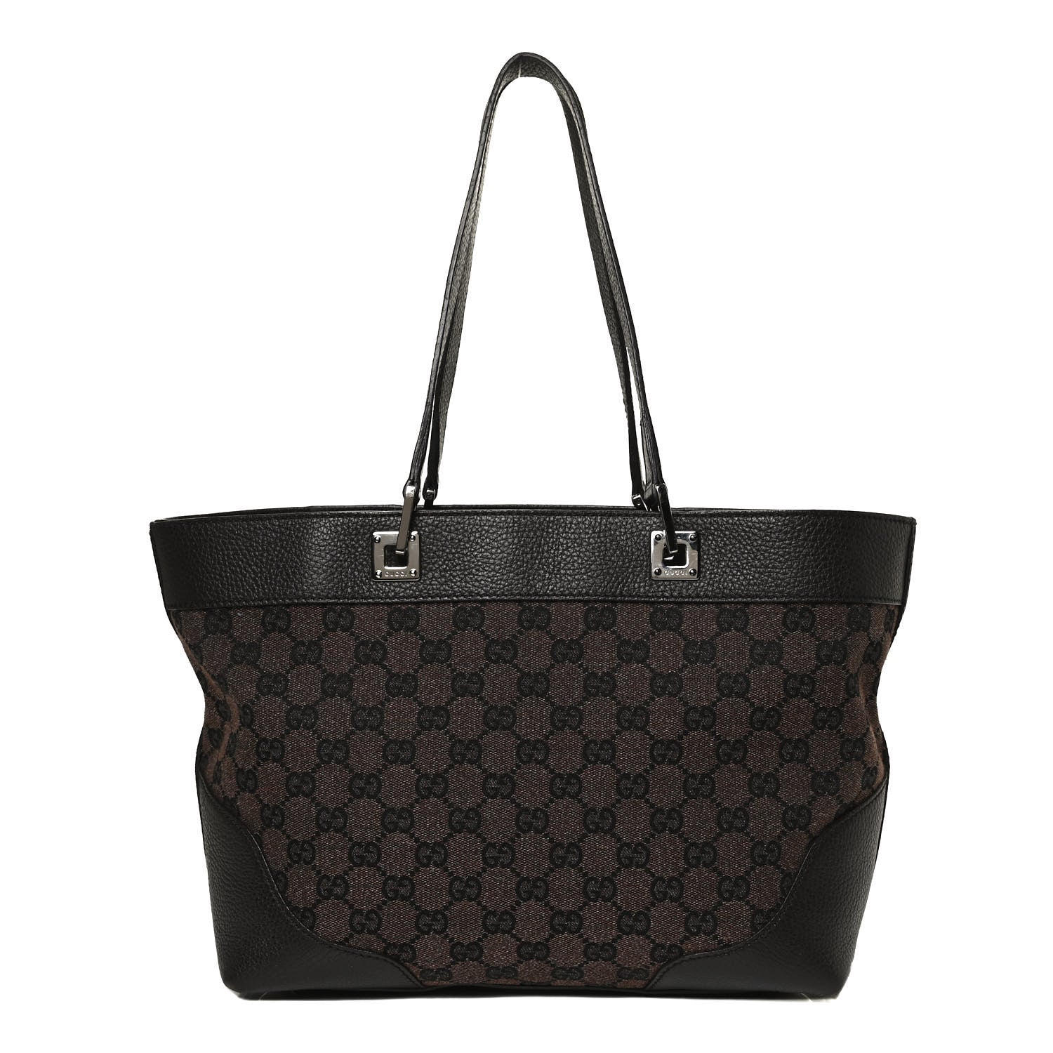 Gucci Monogram Tote Dark Brown 1 of 11