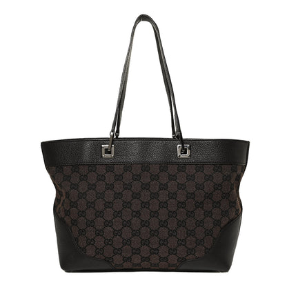 Gucci Monogram Tote Dark Brown 1 of 11