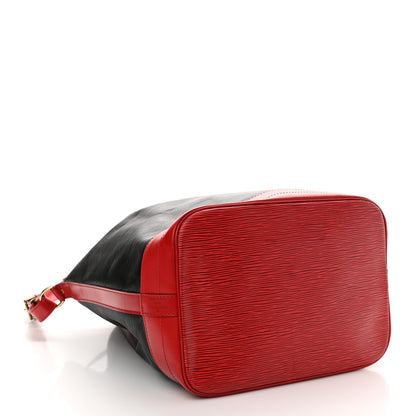 Louis Vuitton Epi Bi-Color Noe Castillan Red Black 4 of 12