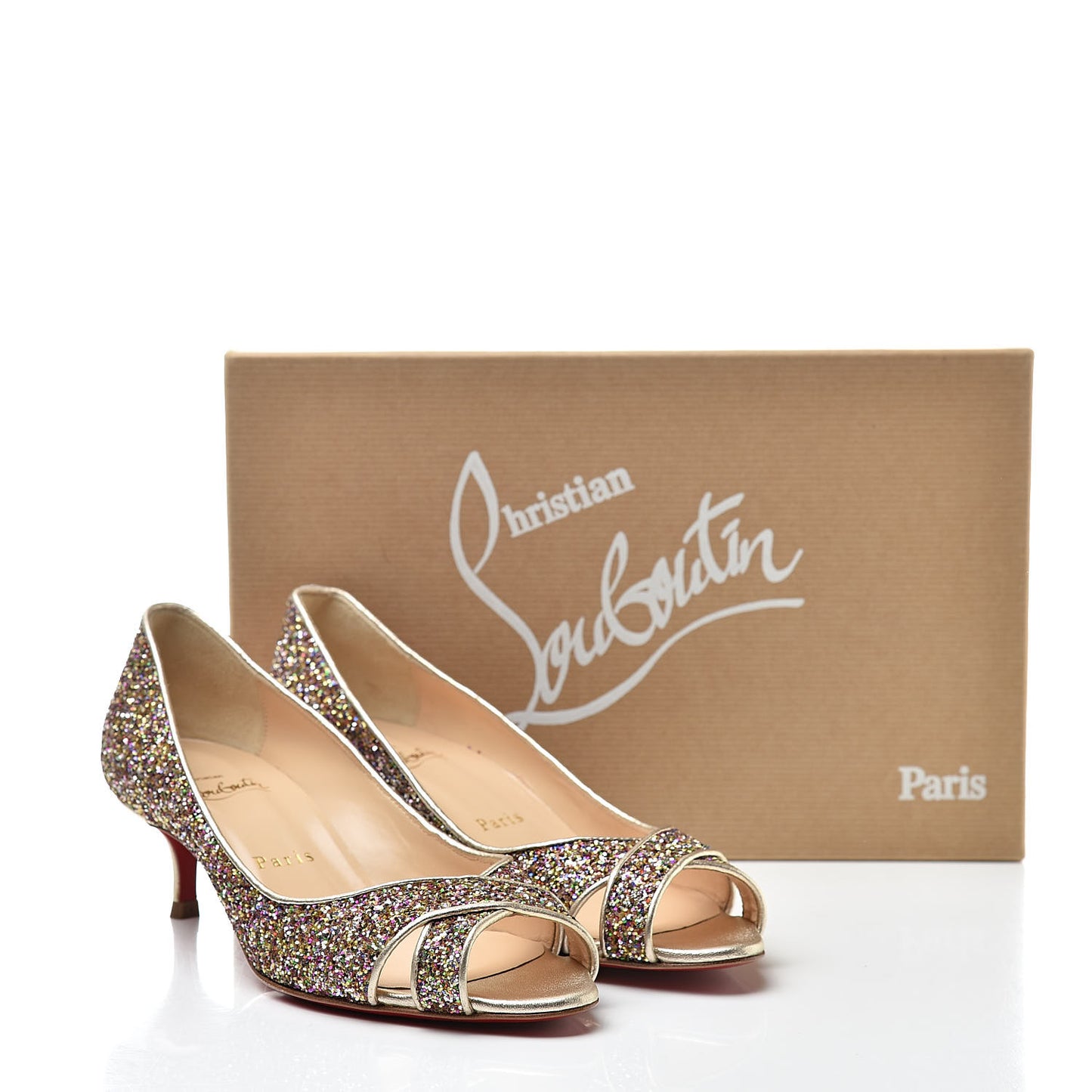 Glitter Nappa Croisette 45 Pumps 36.5 Multicolor