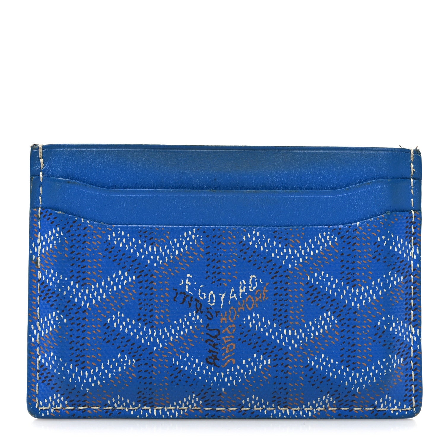 Goyard Goyardine Saint Sulpice Card Holder Sky Blue 1 of 7
