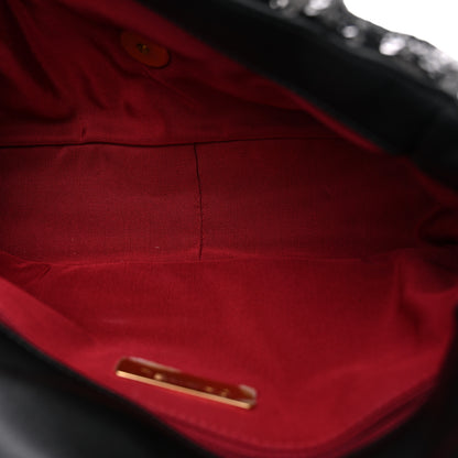 Chanel Sequin Quilted Medium Chanel 19 Flap Black 5 of 11