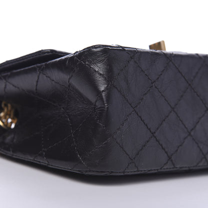 Chanel Aged Calfskin Quilted 2.55 Reissue Mini Flap Black 9 of 11