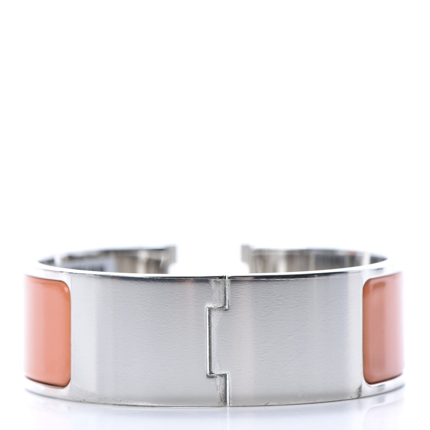 Enamel Wide Clic Clac H Bracelet PM Peach Melba