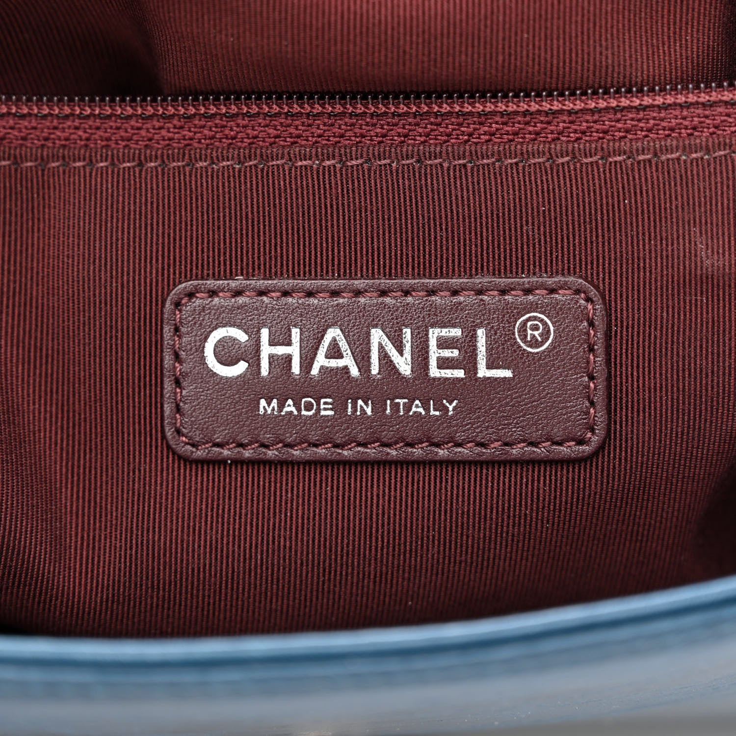 Chanel Glazed Calfskin Quilted Large Coco Boy Flap Blue 6 of 12