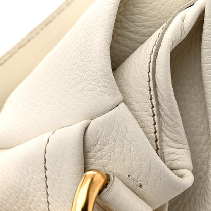 Prada Cervo Pleats Small Shoulder Bag Talco 13 of 15