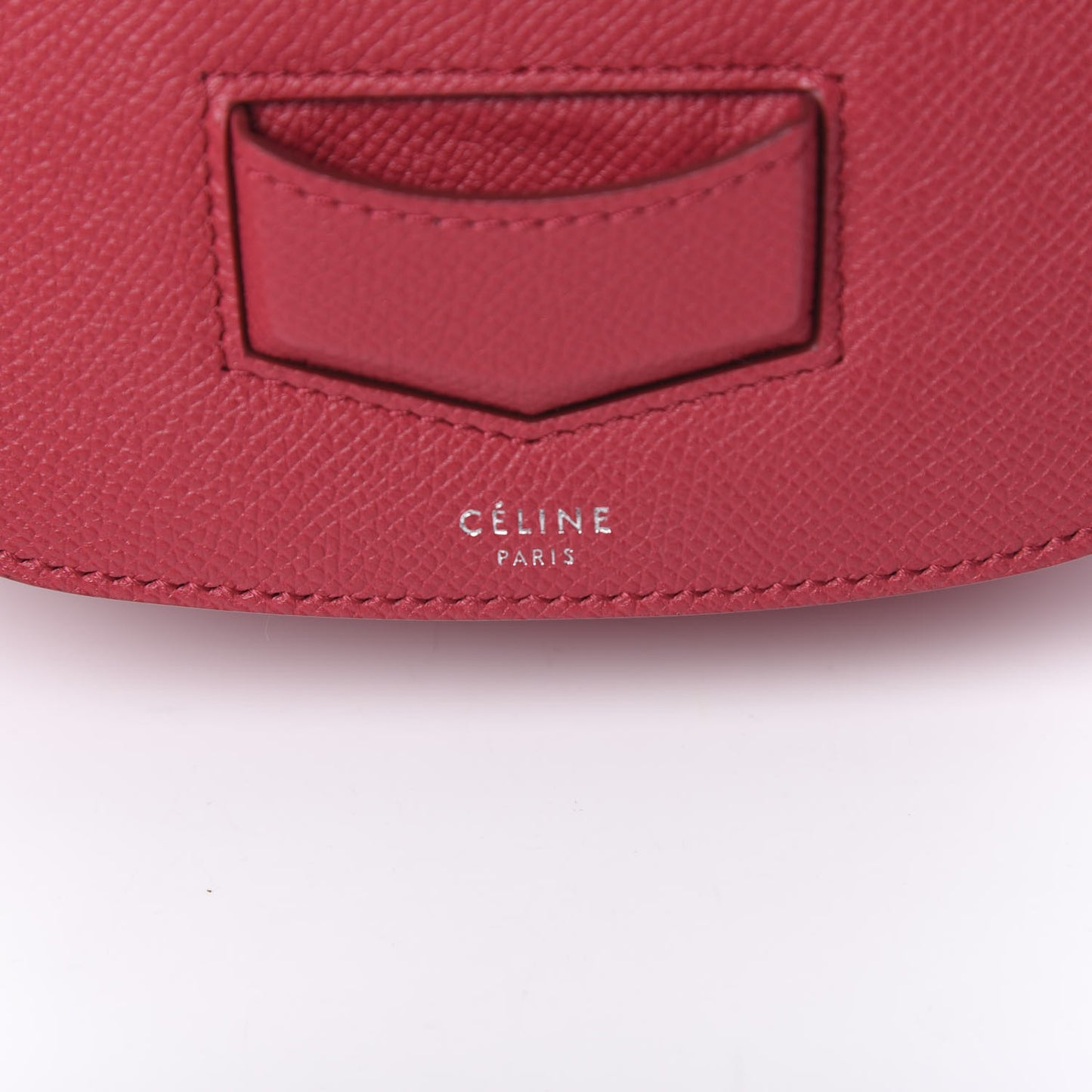 Grained Calfskin Small Trotteur Dark Pink