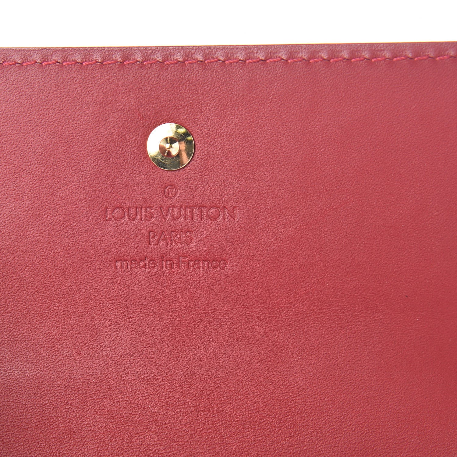 Louis Vuitton Vernis Elise Wallet Pomme D'Amour 7 of 7