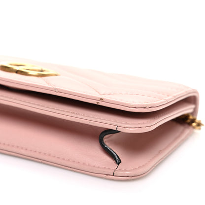 Gucci Calfskin Matelasse GG Marmont Mini Bag  Perfect Pink 10 of 10