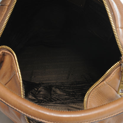Prada Cervo Shine Hobo Nocciolo 5 of 8