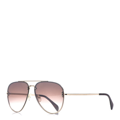 Celine Mirror Aviator Sunglasses CL 41392/S Gold Pink 1 of 6
