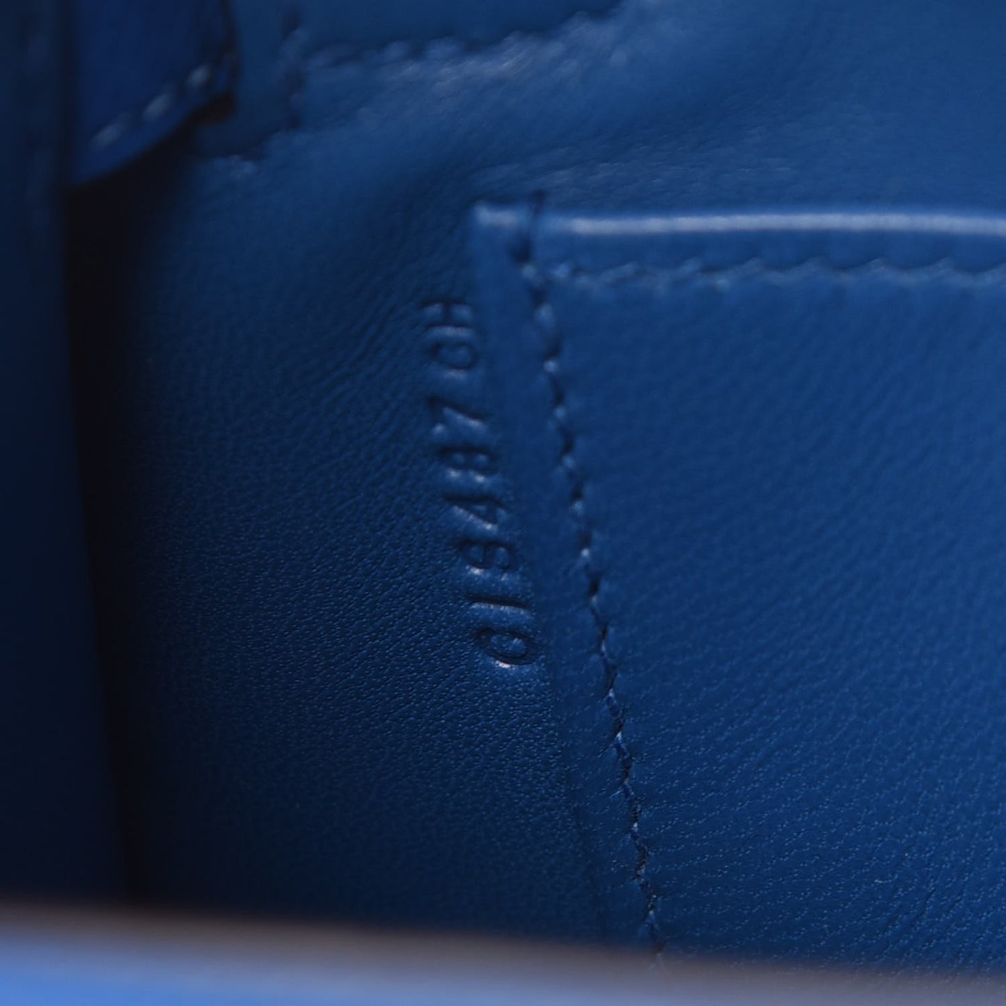 Epsom Mini Kelly Sellier 20 Bleu Zellige