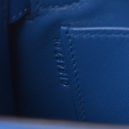 Hermes Epsom Mini Kelly Sellier 20 Bleu Zellige 7 of 8