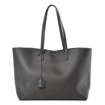 Saint Laurent Calfskin Large Shopping Tote Dark Grey 1 of 13