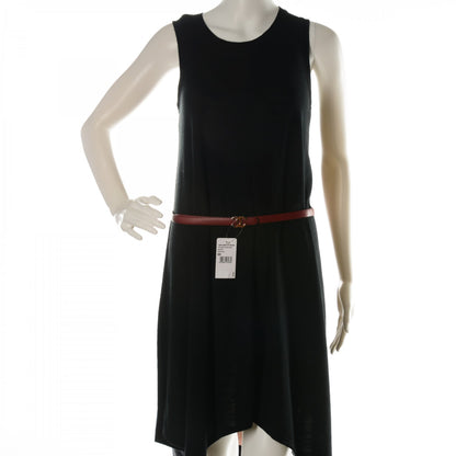 Chanel Caviar CC Logo Skinny Belt 95 38 Dark Red 2 of 8