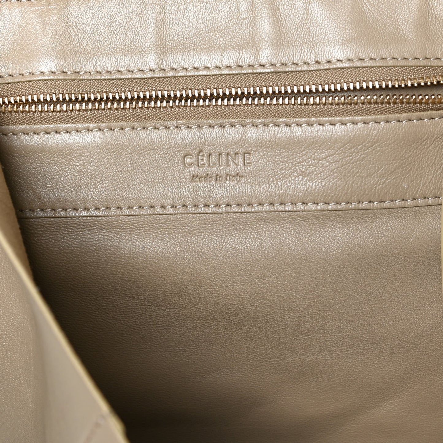 Lambskin Vertical Bi-Cabas Butter