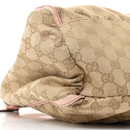 Gucci Monogram Medium D Gold Ring Hobo Pink 9 of 12