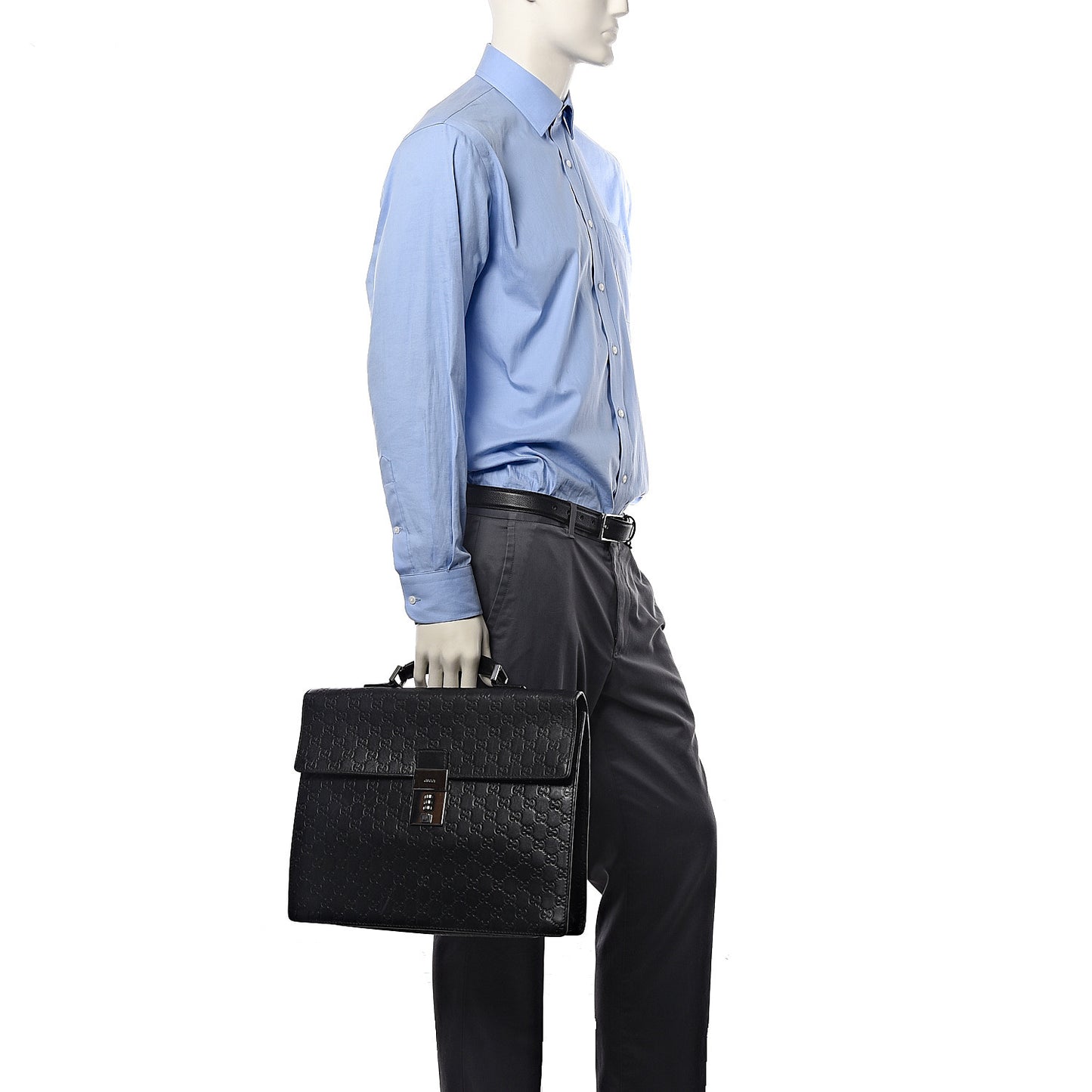 Guccissima Briefcase Black