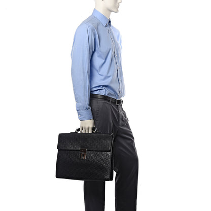 Gucci Guccissima Briefcase Black 2 of 21
