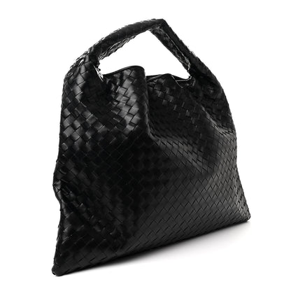 Bottega Veneta Calfskin Intrecciato Large Hop Black 3 of 10