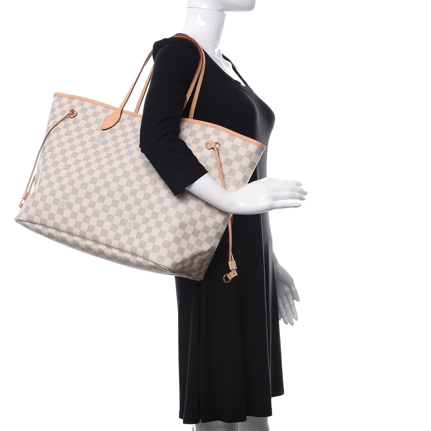 Damier Azur Neo Neverfull GM Rose Ballerine