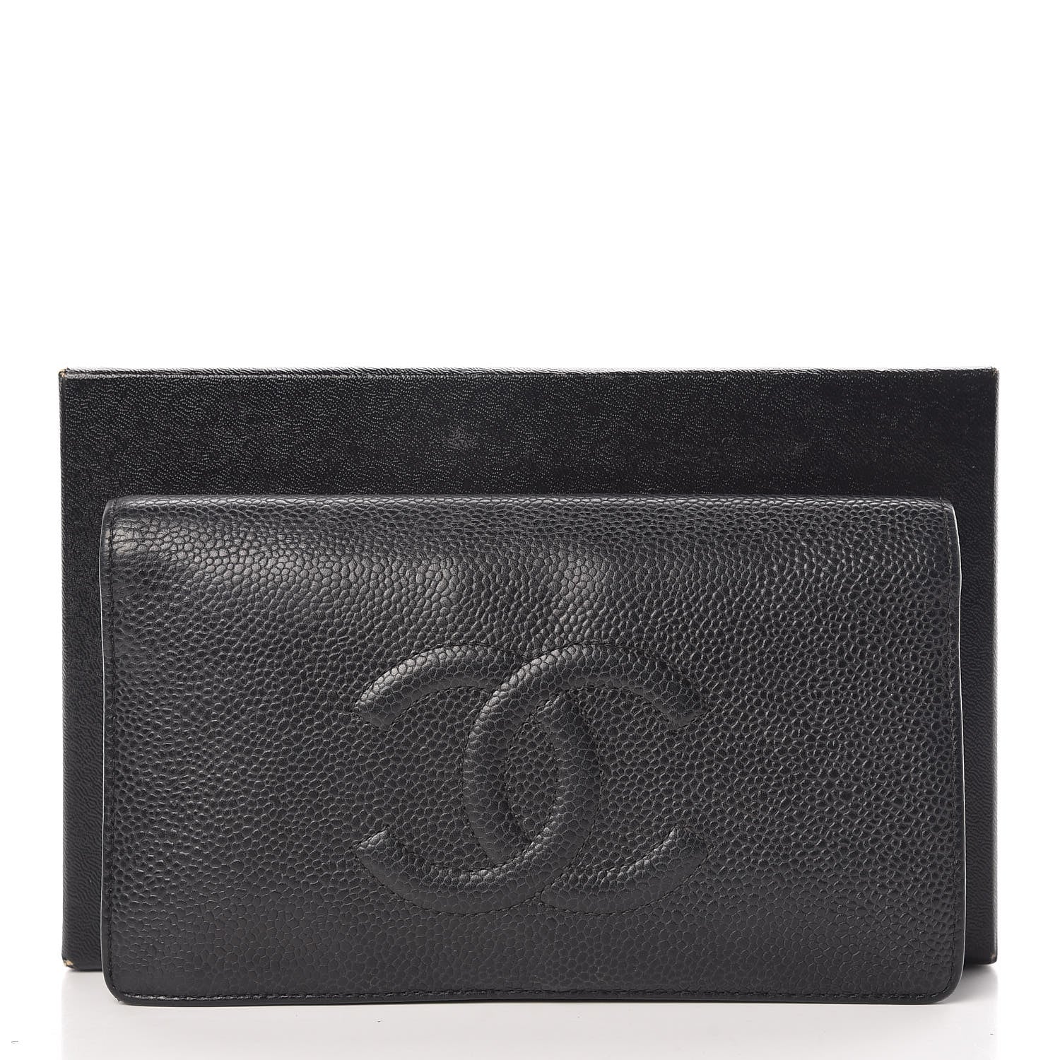 Chanel Caviar Timeless CC Yen Wallet Black 14 of 14