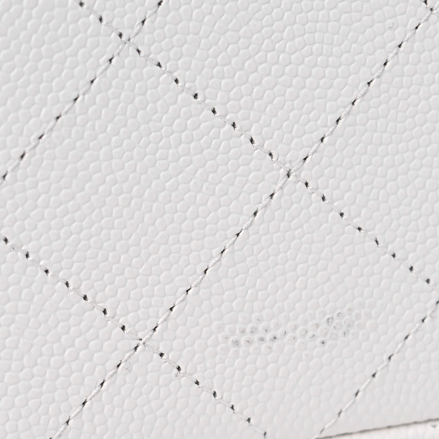 Chanel Caviar Quilted Medium Double Flap White 9 of 10