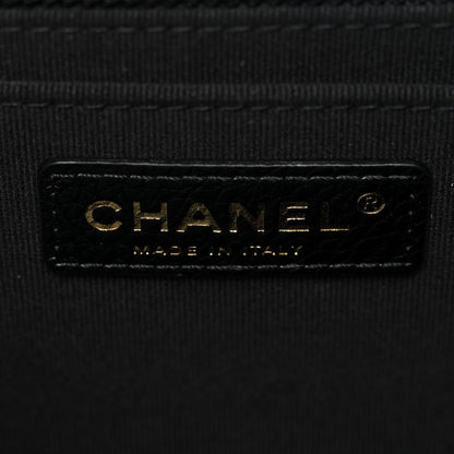 Chanel Grained Calfskin Quilted XXL Travel Flap Bag Black 6 of 10