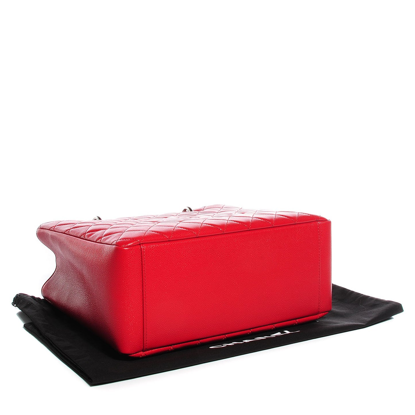 Caviar Quilted Grand Shopping Tote GST Red