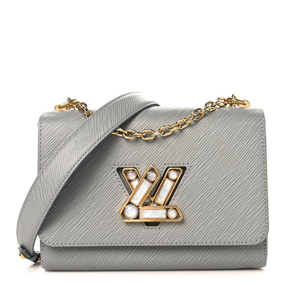 Louis Vuitton Epi Moonstone Twist Shoulder Bag MM Grey 1 of 10
