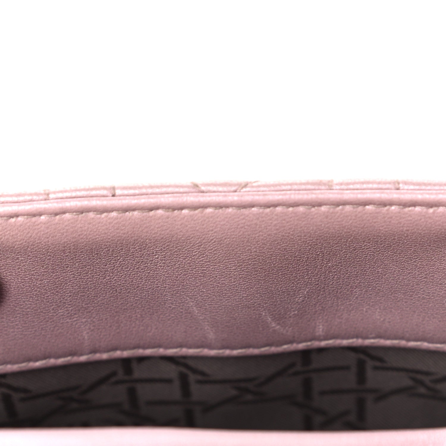 Christian Dior Metallic Lambskin Cannage Mini Lady Dior Lotus 14 of 20