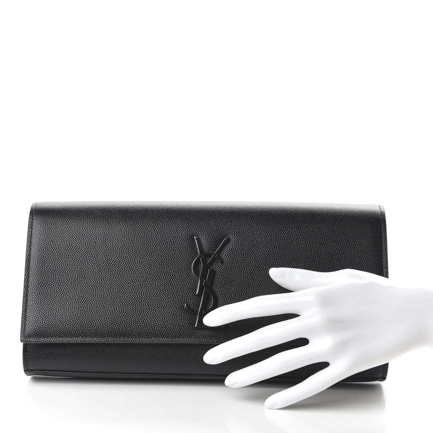 Grain De Poudre Monogram Cassandre Clutch Black