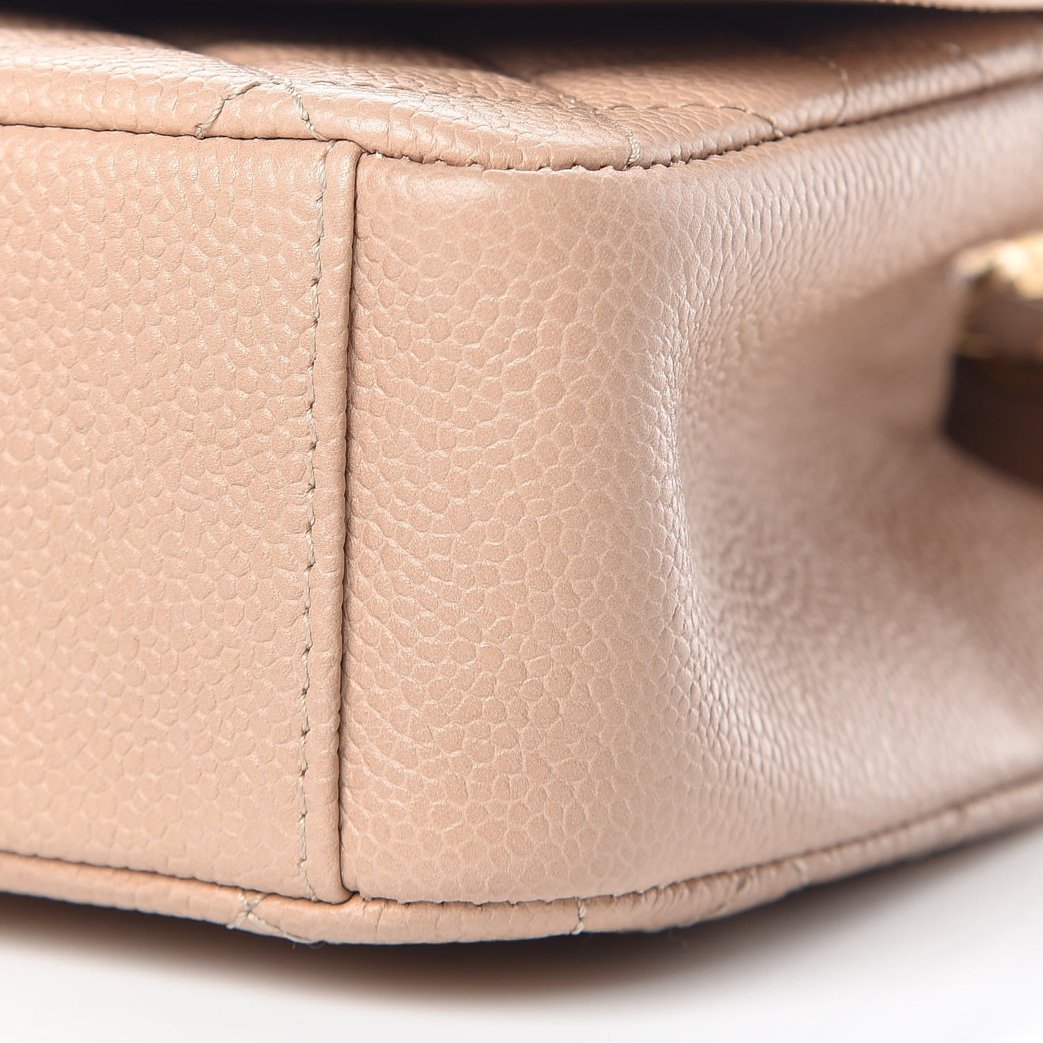 Chanel Caviar Quilted Medium CC Filigree Flap Beige 9 of 12