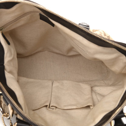 Gucci Monogram Medium Sukey Top Handle Dark Brown 5 of 14