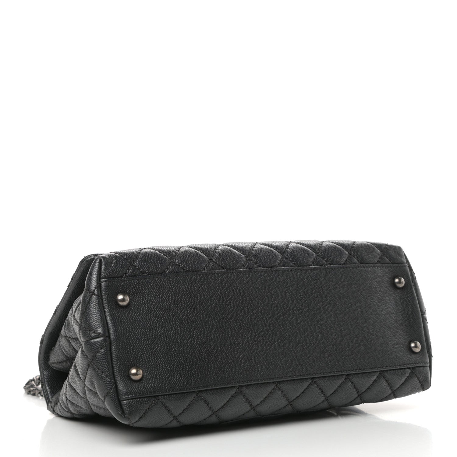 Chanel Caviar Quilted Small Coco Handle Flap Black 4 of 9