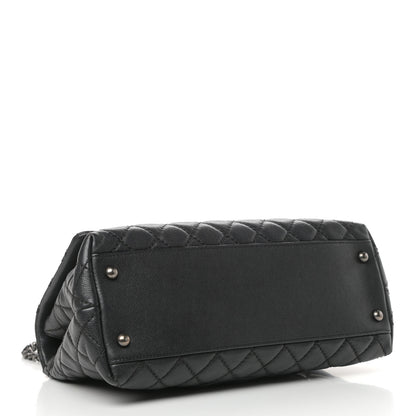 Chanel Caviar Quilted Small Coco Handle Flap Black 4 of 9