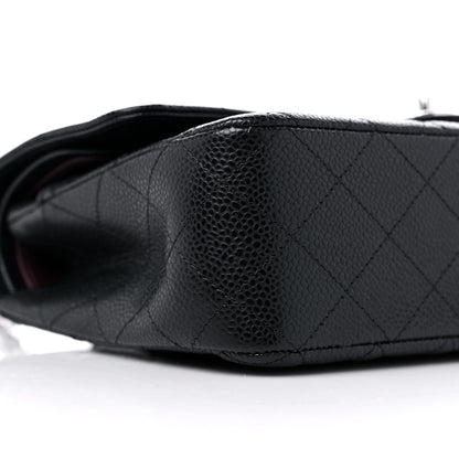 Chanel Caviar Quilted Medium Double Flap Black 7 of 9
