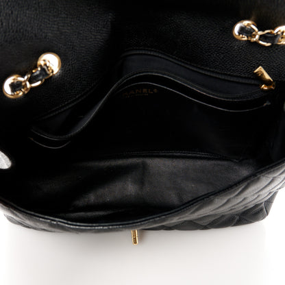 Chanel Caviar Quilted Jumbo Single Flap Black 5 of 14