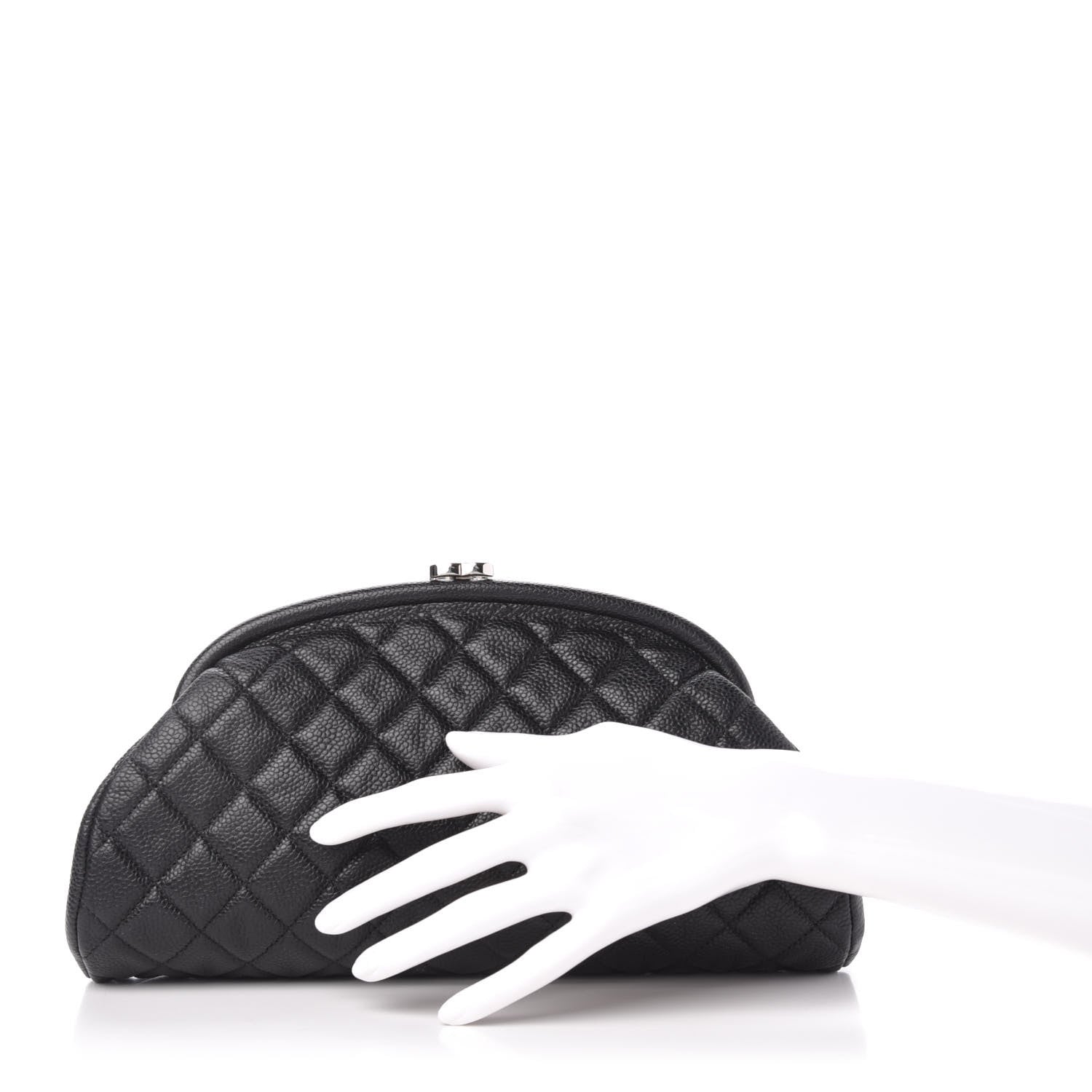 Chanel Caviar Quilted Timeless Clutch Black 2 of 10