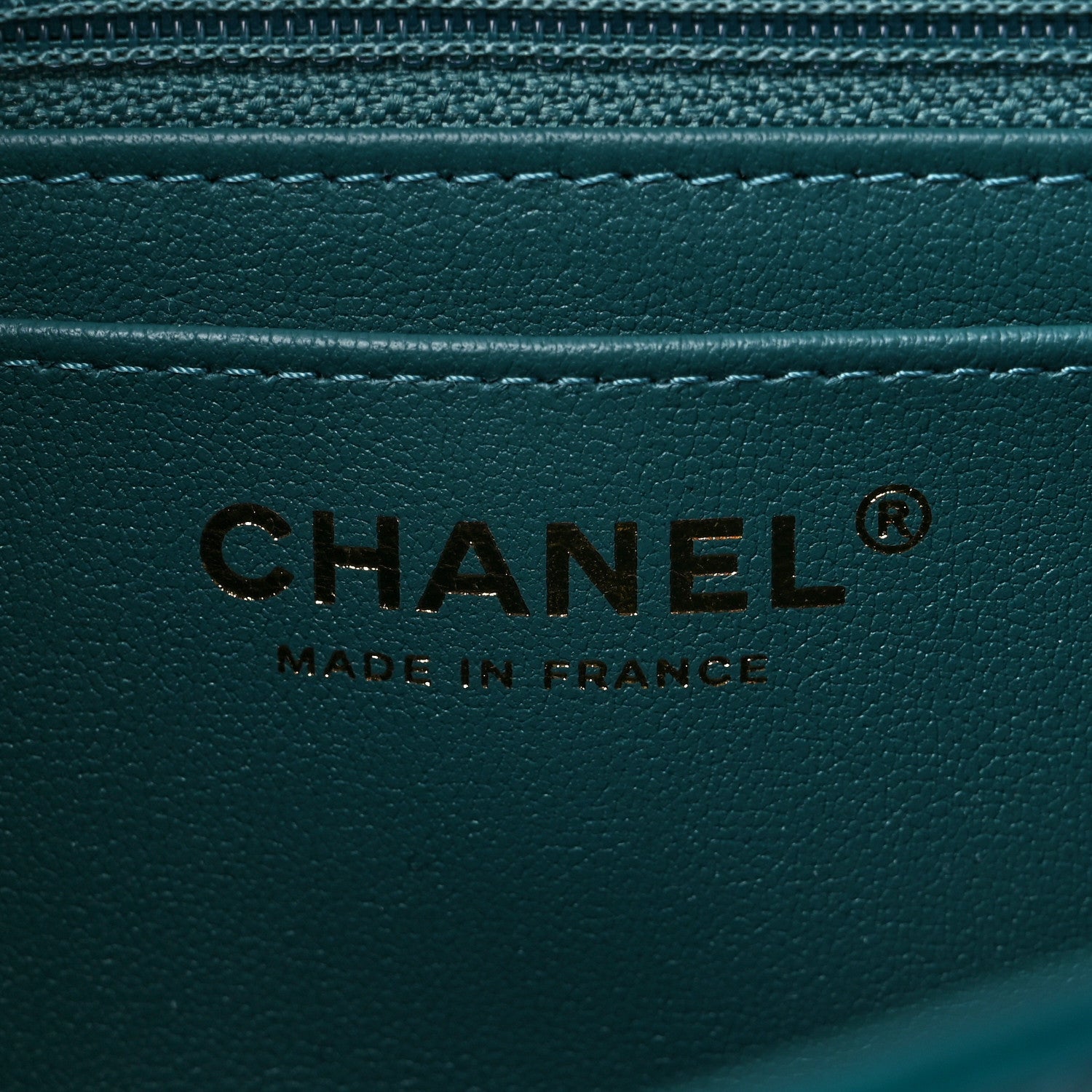 Chanel Shaded Patent Calfskin Quilted Mini Rectangular Flap Green Blue 5 of 9