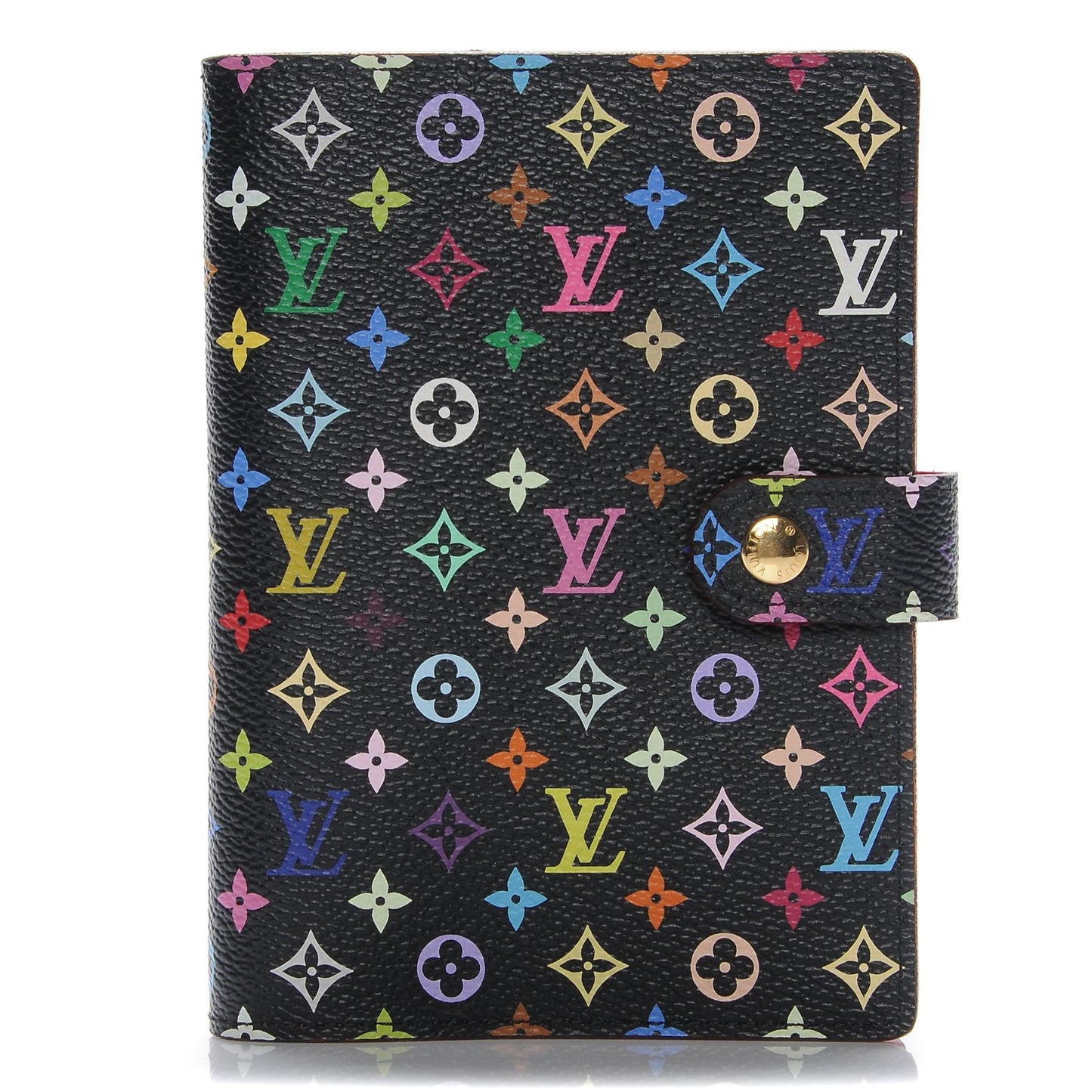 Monogram Multicolor Small Ring Agenda Cover Black Grenade