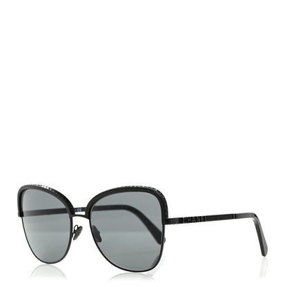 Chanel Square Frame Sequin Sunglasses 4270 Black 1 of 8