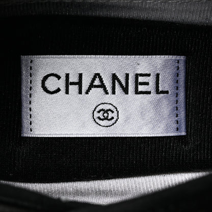 Chanel Velvet Calfskin Mixed Fibers CC Sneakers 37.5 Black 7 of 11